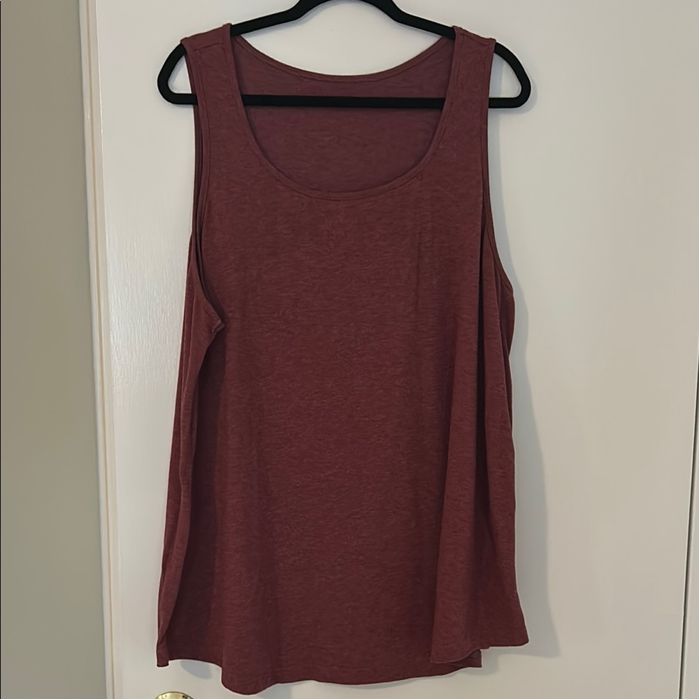 SHEIN Burgundy Relaxed Sleeveless Tank Top